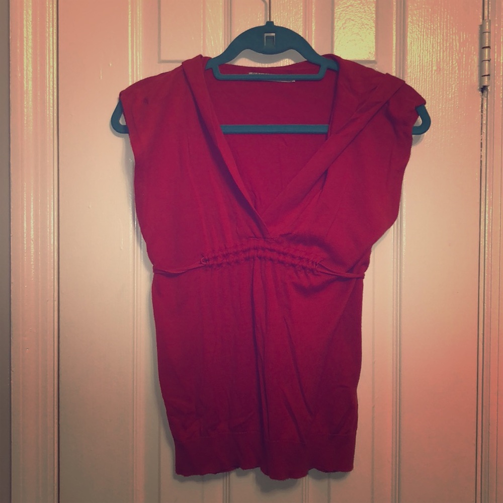 Tie Back Sweater Shirt